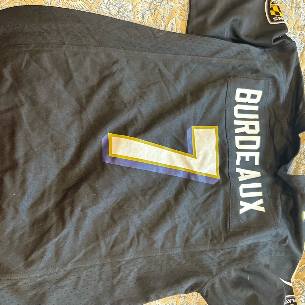 NFL Ravens Black and Gold Kids Jersey - Picture 5 of 6